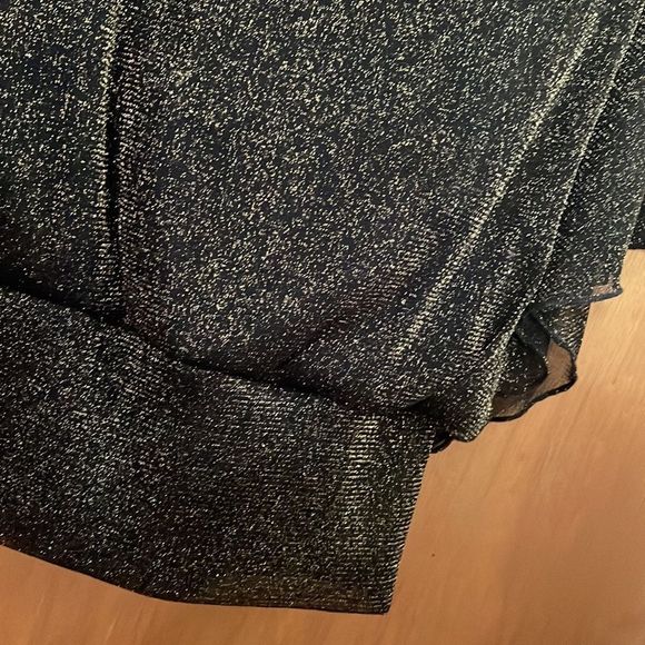 •GOLDEN STATE Los Angeles• NWOT black/gold sheet glittery blouse size small - Picture 5 of 5